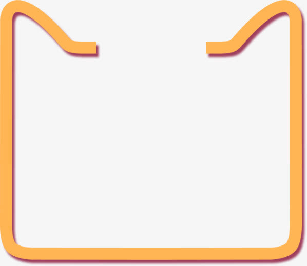 天猫头部边框png素材免抠