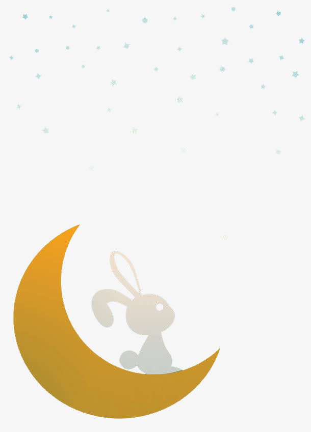 月亮上的兔子免抠