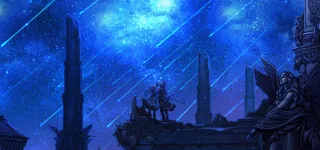 流星雨下的男女高清