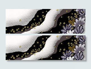 日系花朵背景高清