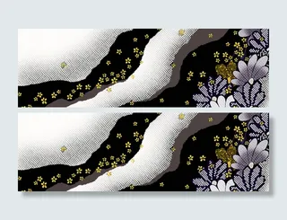 日系花朵背景高清