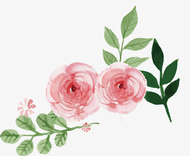 手绘花朵免抠