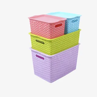 收纳篮子设计素材免抠