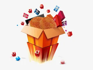 礼物盒月饼免抠