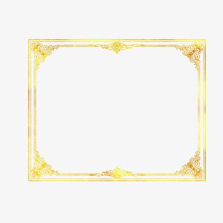 复古欧式潮流烫金相框免抠图免抠