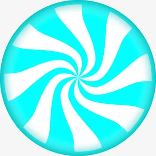 圆星蓝色棒棒糖免抠