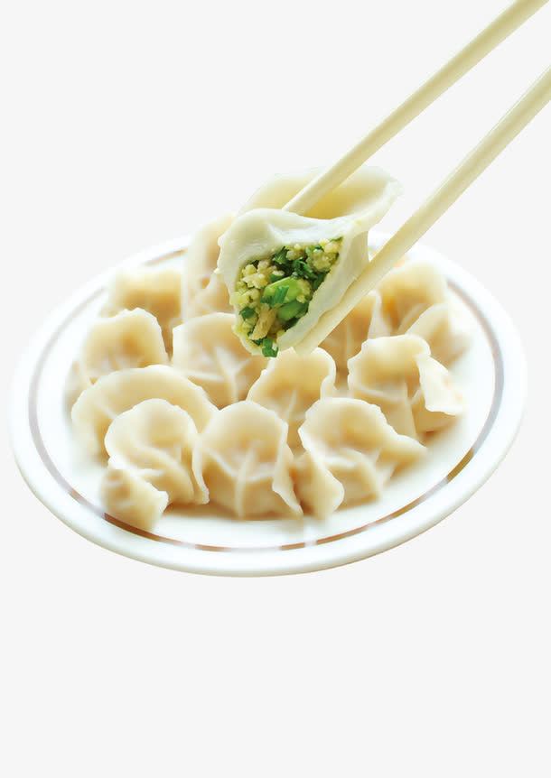 韭菜水饺免抠
