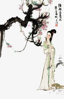 黛玉葬花免抠 黛玉葬花免抠