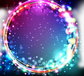 彩色光圈装饰免抠