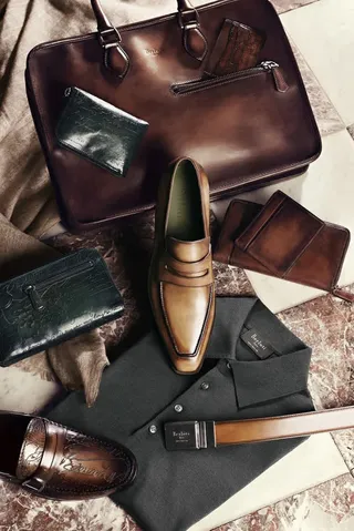 手工复古皮包皮鞋免抠