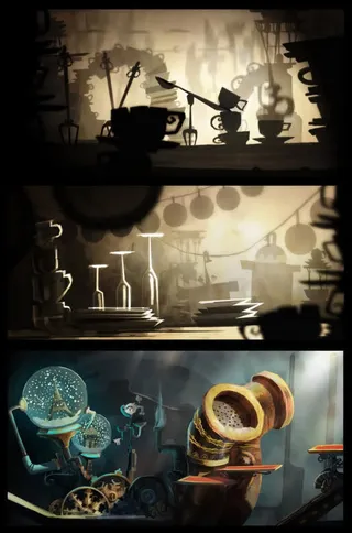 复古元素高清彩绘免抠