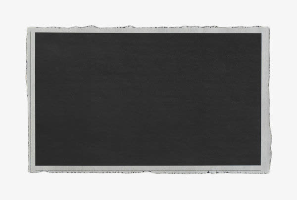 黑色带框纸片免抠