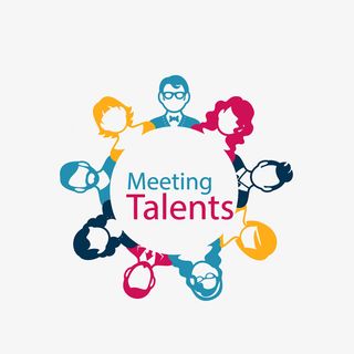 简笔彩绘圆桌会议素材免抠