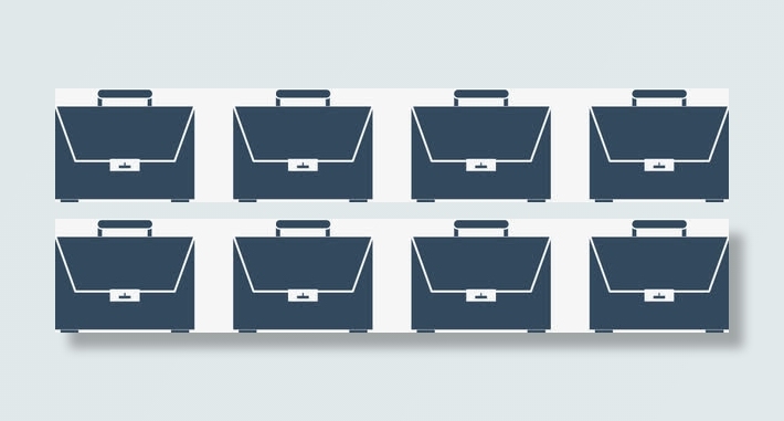 矢量创意设计蓝色旅行箱分布图免抠