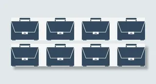 矢量创意设计蓝色旅行箱分布图免抠