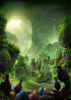 梦幻森林绿色背景高清 梦幻森林绿色背景高清
