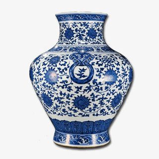 青花瓷瓶子免抠