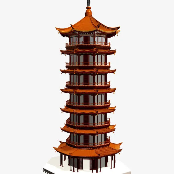 古式建筑免抠