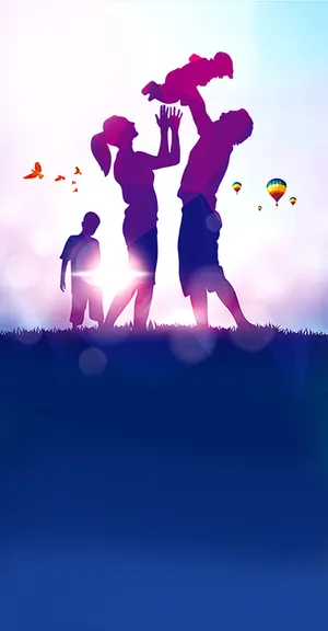 母亲节创意温馨海报背景图高清