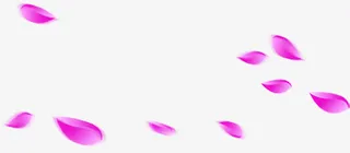 飞舞的粉色花瓣七夕免抠