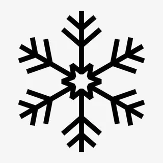 创意合成手绘合成雪花图案免抠