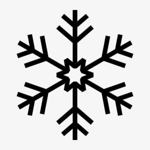 创意合成手绘合成雪花图案免抠