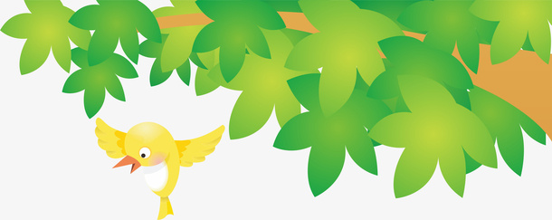 绿色树枝免抠