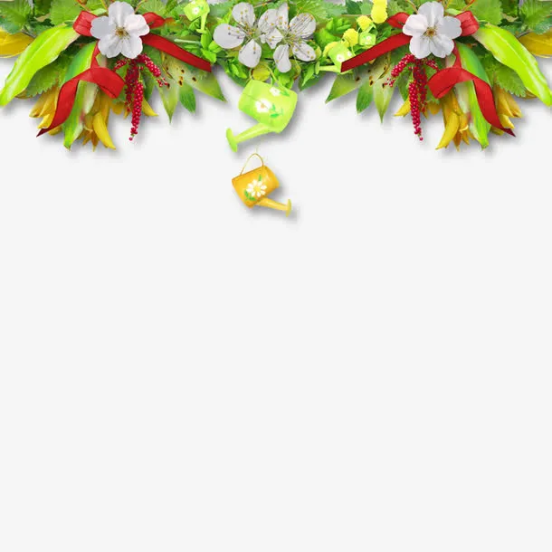 梨花边框免抠