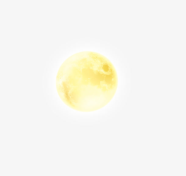 发光的圆月免抠