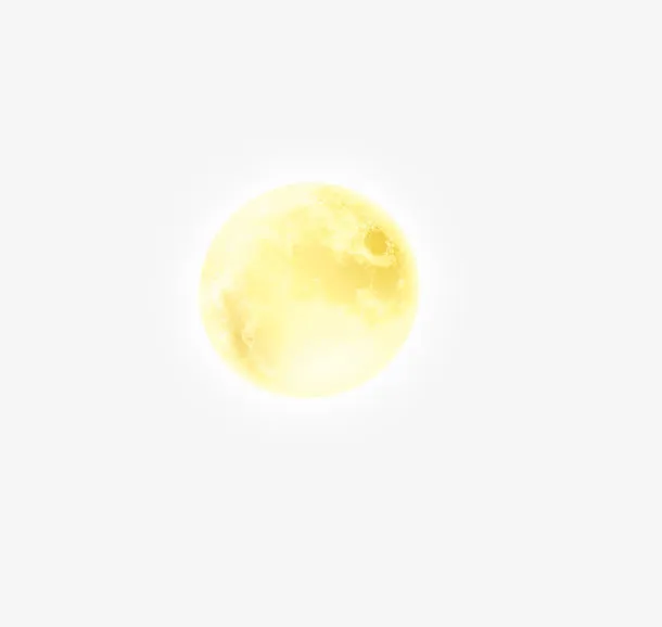发光的圆月免抠