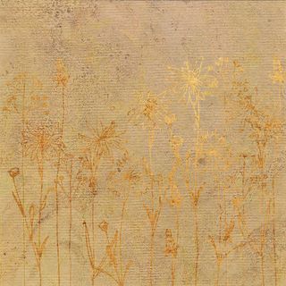 怀旧纸张鲜花背景