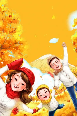 简洁清新金秋旅游高清