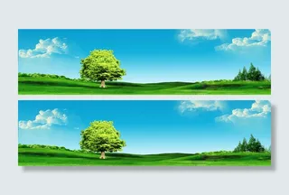 绿色天空大自然背景高清