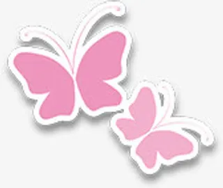 粉色纸蝴蝶免抠