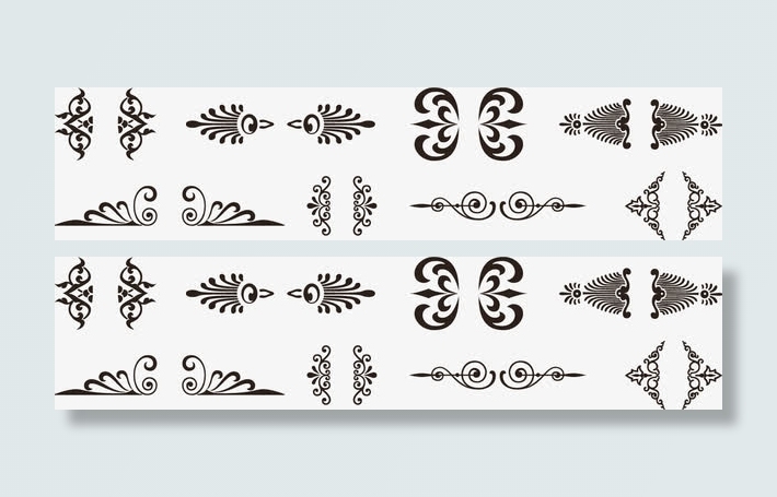 花纹边框创意分割线免抠