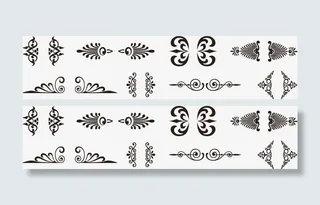 花纹边框创意分割线免抠