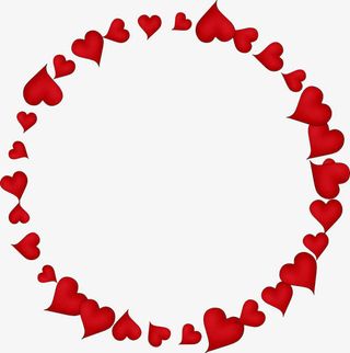 圆形花瓣图框免抠