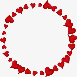 圆形花瓣图框免抠