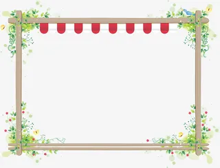 花环边框PNG素材06免抠