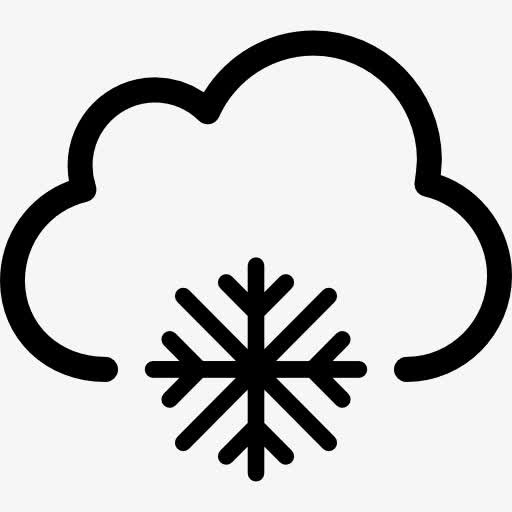 雪天气符号图标免抠