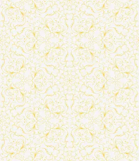 黄色花纹中秋海报免抠