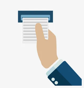 接收票据PNG下载免抠