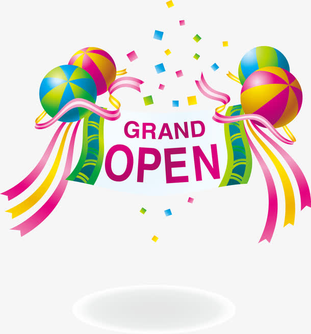 开业典礼免抠标签元素