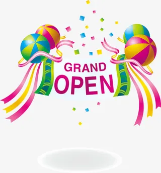 开业典礼免抠标签元素