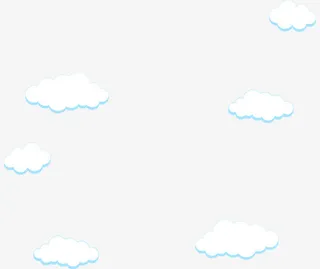 云朵卡通云彩免抠