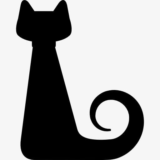 万圣节黑猫图标免抠
