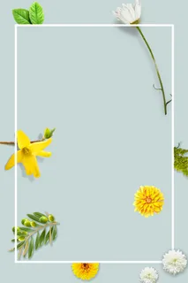 文艺小清新约会春天海报背景高清