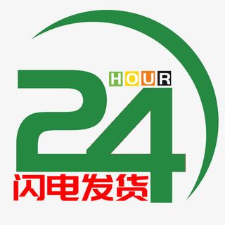 绿色24小时闪电发货图标免抠