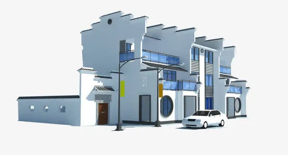 中式房子户型图免抠