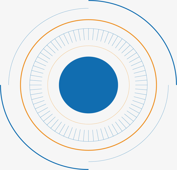 科技光效轮表矢量图免抠